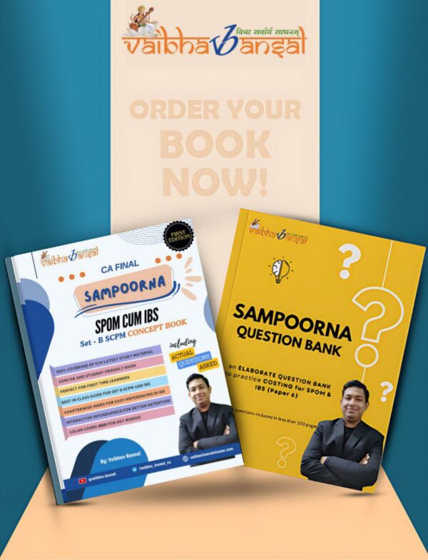 CA Final SCPM Set B Sampoorna Concept Book and Question Bank