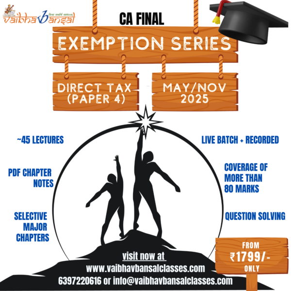 CA FINAL - DT EXEMPTION SERIES MAY/NOV 25