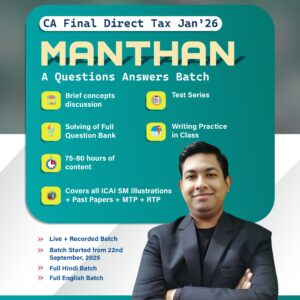 CA Final Direct Tax Question Answer Batch Jan 26