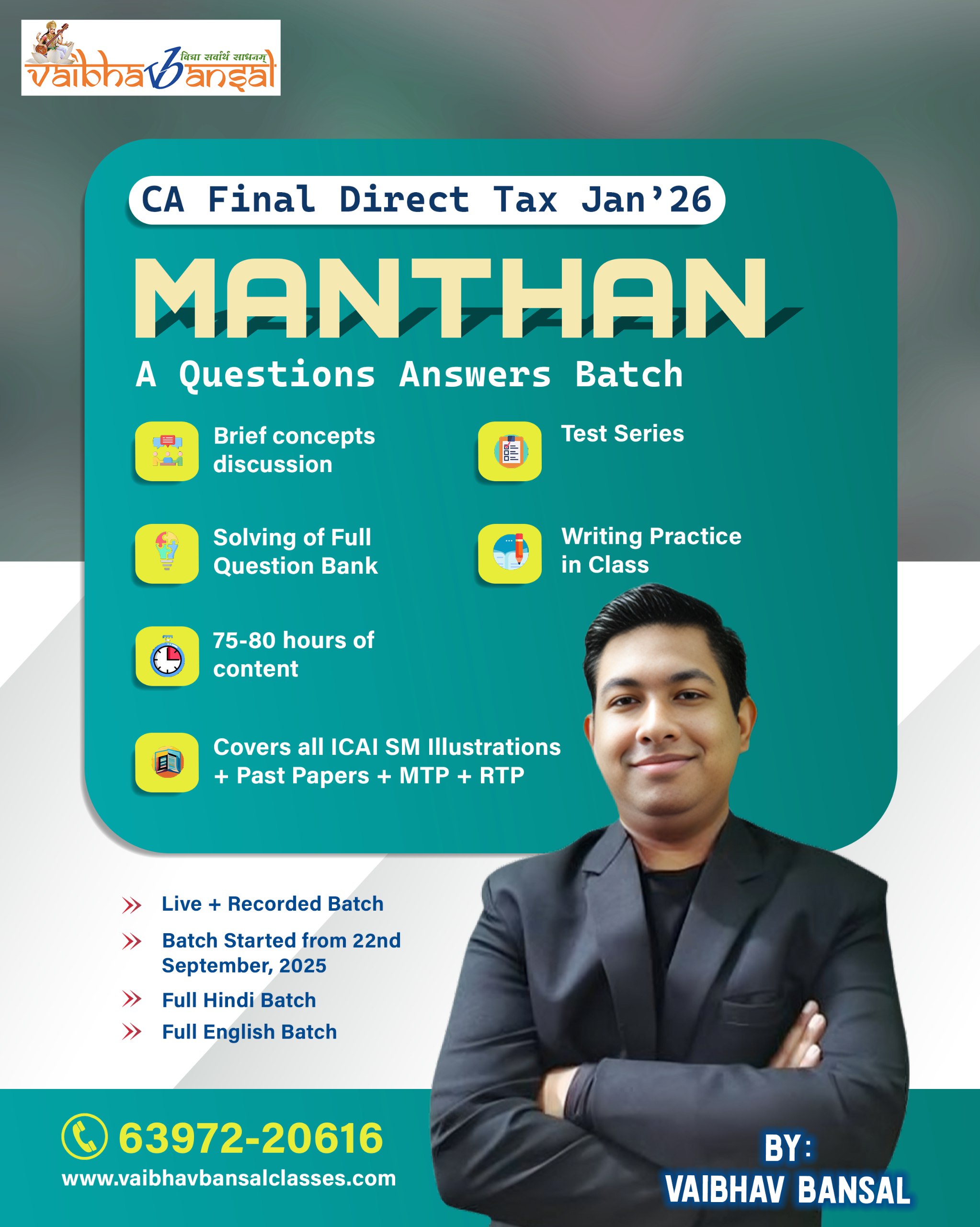 CA Final Direct Tax Question Answer Batch Jan 26